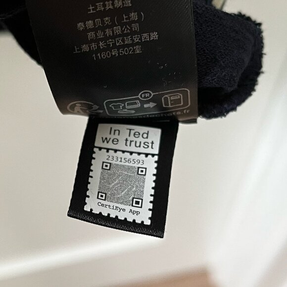 Men's Ted Baker Selar Short Sleeve Shirt | Small, Navy, Used (Very good) - Picture 11 of 11